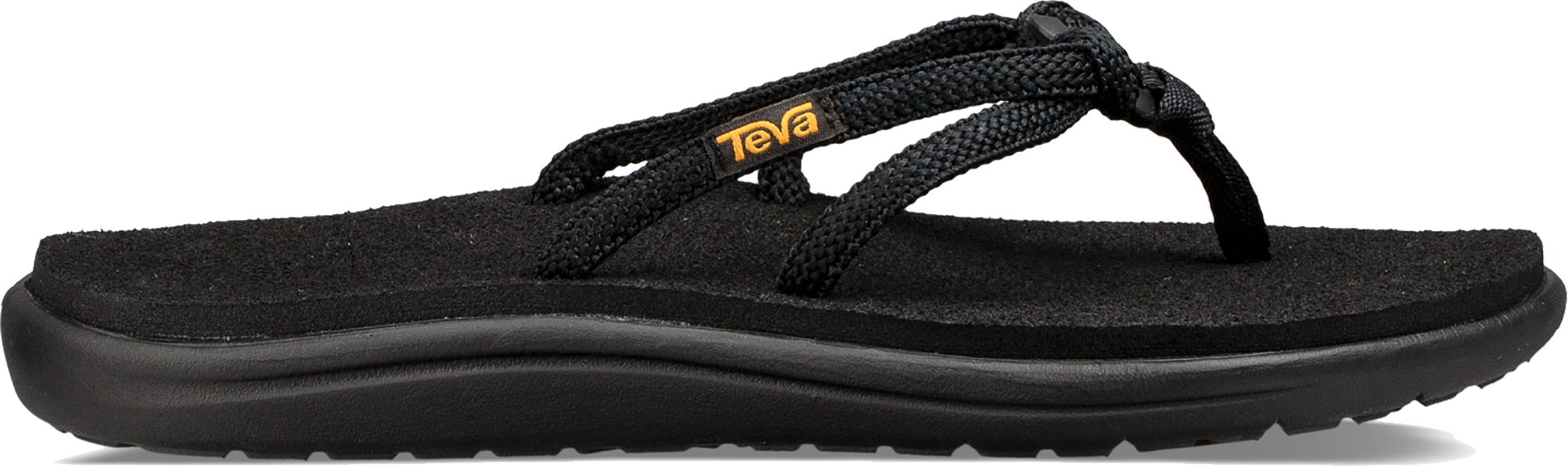 Teva Black Womens Voya Tri-Flip size 4