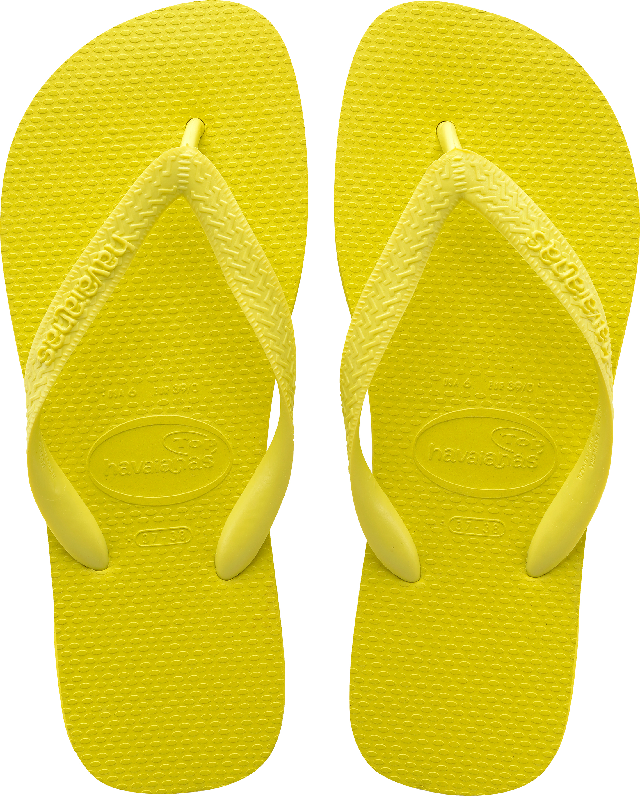 Havaianas Top Unisex Sintetico Flip Flops Yellow nuovo Scarpe Havaianas Top Unisex Sintetico Flip Flops Yellow nuovo Scarpe