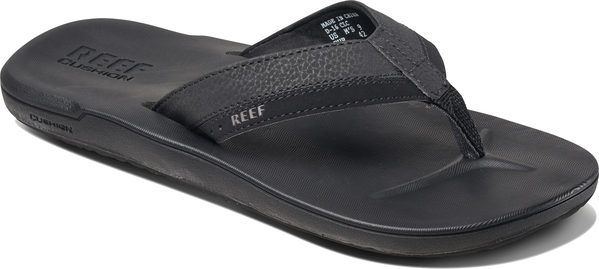 Reef Da Uomo sagomato Cuscino Sandali Nero marrone UK 12 Reef Da Uomo sagomato Cuscino Sandali Nero marrone UK 12